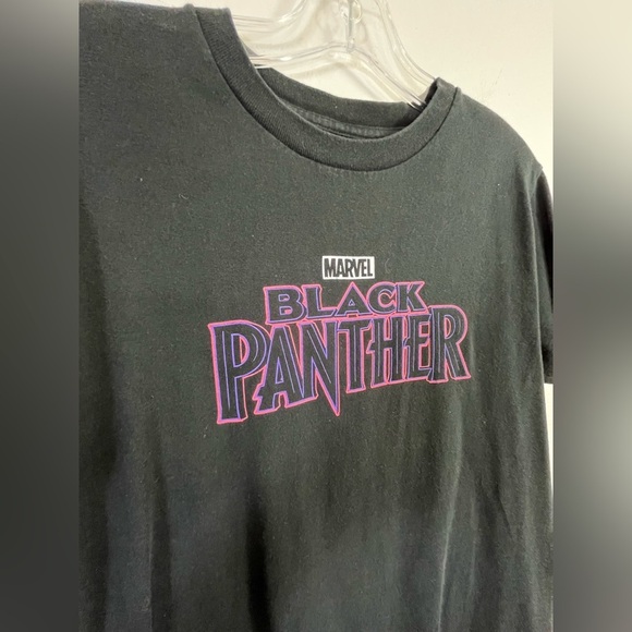 NEFF Marvel Black Panther Graphic T-Shirt Black Neon Logo Tee, Sz. SM - Picture 4 of 12